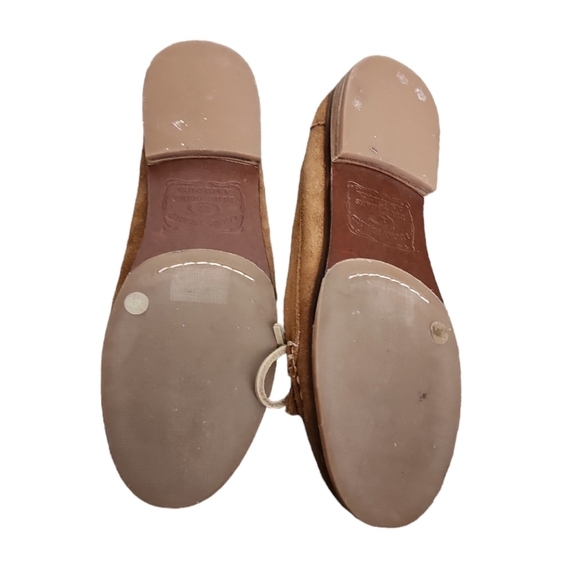 Lucky brand brown suade moccasin loafers - Picture 2 of 8